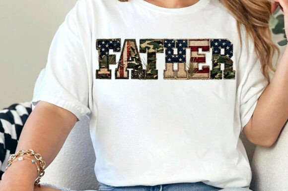 Army Father T-shirt: A Bold Illustration for Graphics