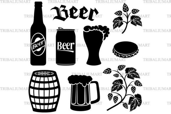 Beer Icons Collection: A Versatile Embroidery Design