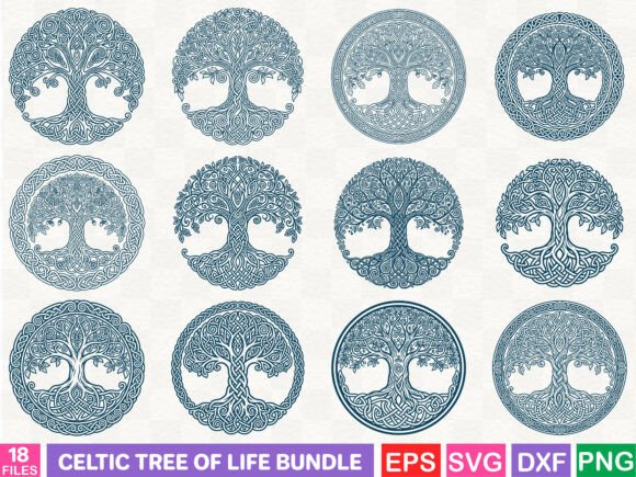 Celtic Tree of Life Bundle: Perfect Graphics for Local Brands