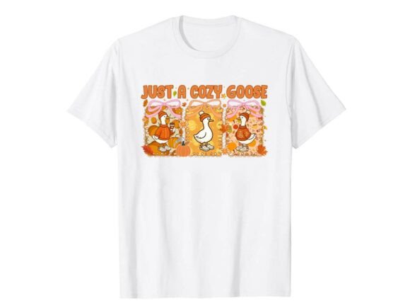 Cozy Goose Autumn Fall T-Shirt: A Perfect Graphics Asset