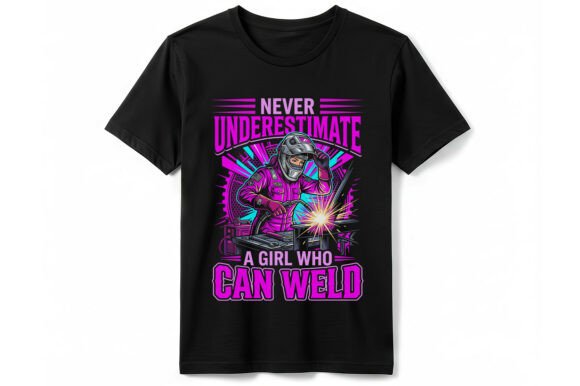 Empower with Style: Girl Who Can Weld T-Shirt Graphics