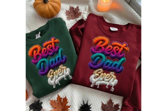 Faux Yarn Best Dad Ever: A Unique Graphic for Fathers Day