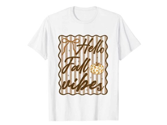 Hello Fall Vibes: A Perfect T-Shirt Design for Local Brands
