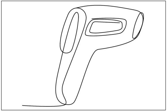 Infrared Thermometer Line Art: A Designer's Review