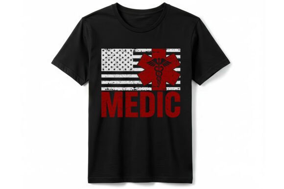 Patriotic US Flag EMS Medic T-Shirt Review