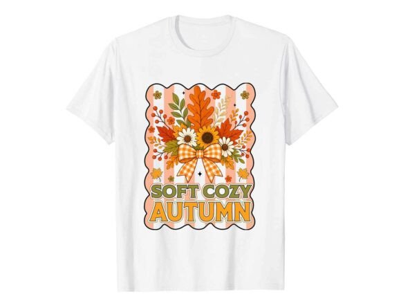 Soft Cozy Autumn Vibes: A Perfect T-Shirt Design for Fall