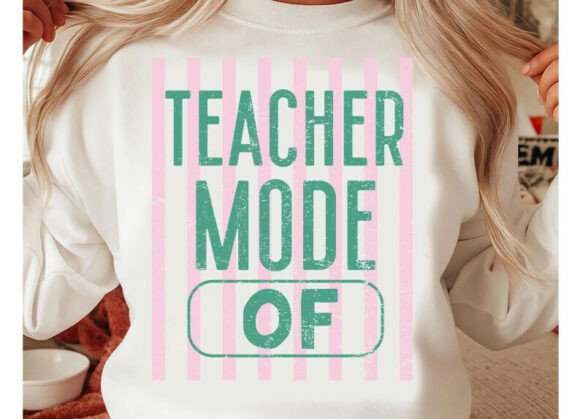 Teacher Mode Off Png, Striped Last Day: A Versatile T-Shirt Design Graphic
