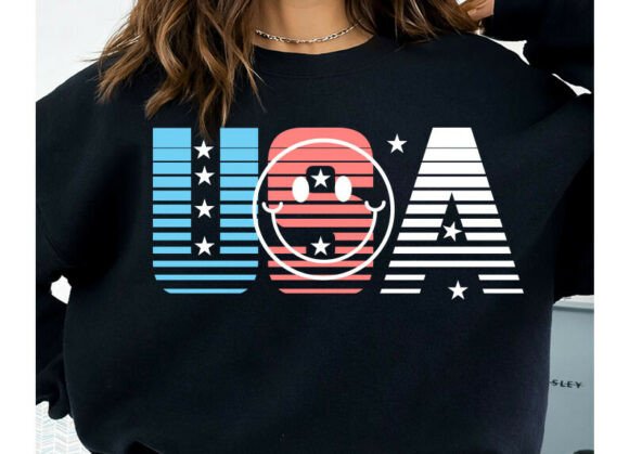 USA Smile Png: A Graphic for Patriotic T-Shirt Designs